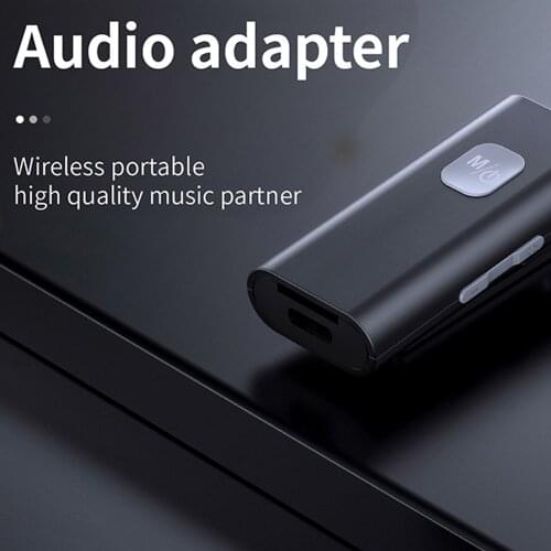 Wireless Bluetooth 5.0 Audio Receiver Audio Adapter Portable Receptor 3.5mm AUX Adapter Jack for Speaker Headphones with Mic