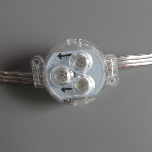 30mm diameter; 12V;UCS1903;addressable led smart module;0.72W;RGB full color;transparent cover