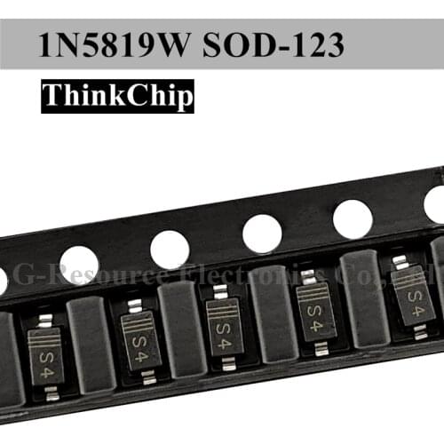 100pcs) 1N5819W SOD-123 1206 SMD schottky diode 1N5819 (Marking S4) SD103AW