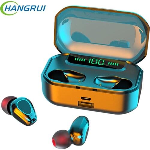 G20 TWS Bluetooth 5.0 Wireless Earphones 9D Stereo Noise Reduction Fingerprint Touch Waterproof Sport Earbuds For iPhone Xiaomi