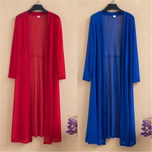 2021 Summer Autumn Long Cardigan Women Plus Size 6XL Female Cardigans Long Sleeve Women Loose Coat Jacket Ladies Shawl Outerwear