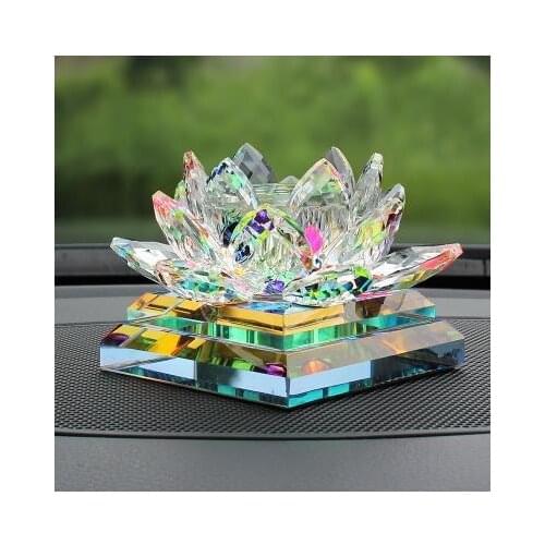 Beautiful crystal lotus, desktop decoration crafts, birthday present, European style