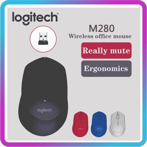 Logitech M280 Wireless Optical Mouse Computer PC Laptop 2.4GHz 3 Buttons Receiver Cordless Mice Home Office Gaming Mouse