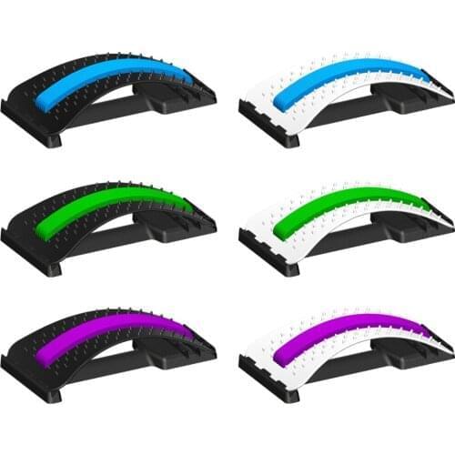 Neck Waist Pain Lumbar Spine Strain Back Stretcher Massager Relief Support Corrector Massage Relaxation Fitness Equipment