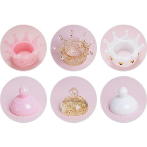 New DIY Storage Box Mold Crystal Epoxy Set Table Decoration Jewelry Three-dimensional Crown Molding Silicone Molds Dried Flower