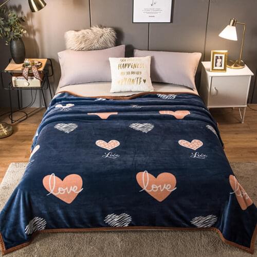 Milk wool blanket Blanket Winter Blanket Comfortable Available Bed Sheet and Bed Cover Full size