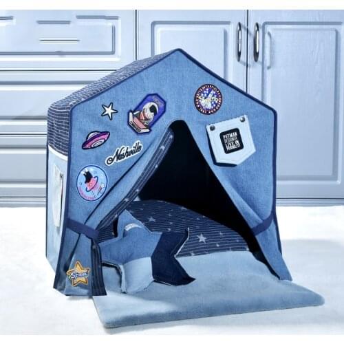 Pet Tent for Dogs Puppy Cat Bed Indoor Dog House-Puppy Dog Bed Accessories for Small Dogs- Pet Houses with Cushion