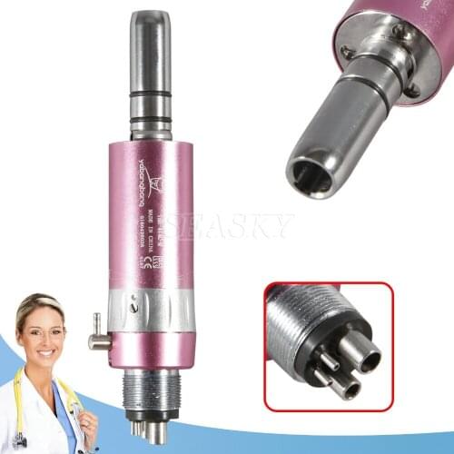 Dental Slow Low Speed E-type Air Motor Micromotor fit Contra Handpiece 4 Hole