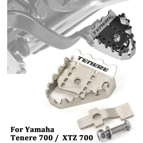 FOR YAMAHA TENERE 700 Tenere700 XTZ 700 T700 Motorcycle Accessories Brake Lever Extension Pedal Step Tip Plate Enlarge Extender