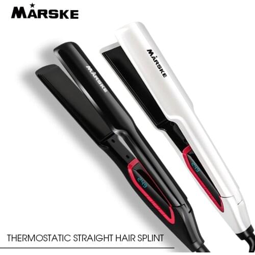 Hair Straightener Iron, 2 In 1 Curler Professional Electronic Mini Tourmaline Ceramic LCD Display Flat Iron For Women Hair Style