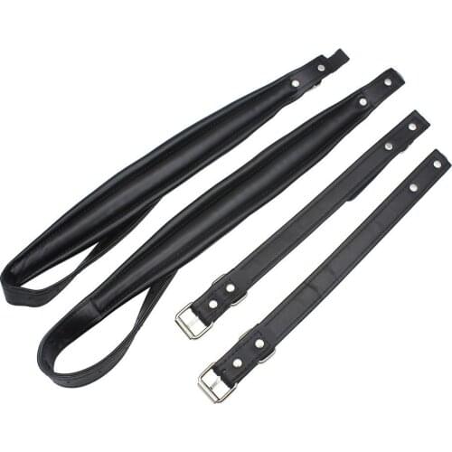 1 Pair Adjustable Soft Synthetic Leather Accordion Shoulder Straps Belt 83-110CM Adjustable Length for Bass Accordions Universal