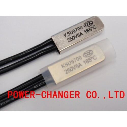 100PCS Thermostat 10C-240C KSD9700 160C 165C 170C 175C 180C 190C195C Bimetal Disc Temperature Switch Protector degree centigrade