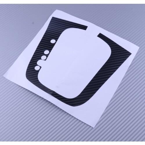 Beler DSG Carbon Fiber Gear Shift Knob Panel Decal Car Styling Sticker Fit For VW Volkswagen Golf MK6 GTI R20 LHD