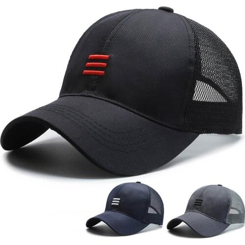 New Embroidery Baseball Cap Mens Hip-hop Tide Hat Ladies Summer Breathable Mesh Cap Outdoor Sun Hat Trucker Hats D1007