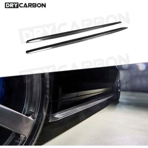 Carbon Fiber Side Skirts Door Aprons For BMW 5 Series F90 M5 G30 M-SPORT 2018 2019 Bumper Guard Car Styling FRP