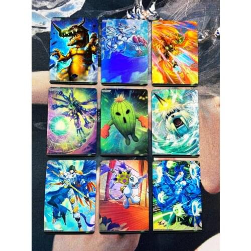 9pcs/set Digimon Adventure Digital Monster Post Card BS Battle Spirits No.6 Hobby Collectibles Game Anime Collection Cards
