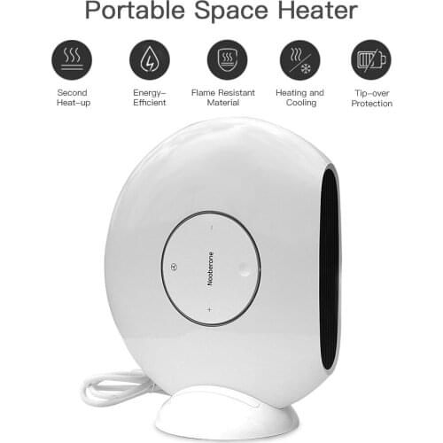 Electric USB Heater Mini Portable Plug-in Personal Space Warmer for Indoor Heating Camping Any Place Adjustable Thermostat