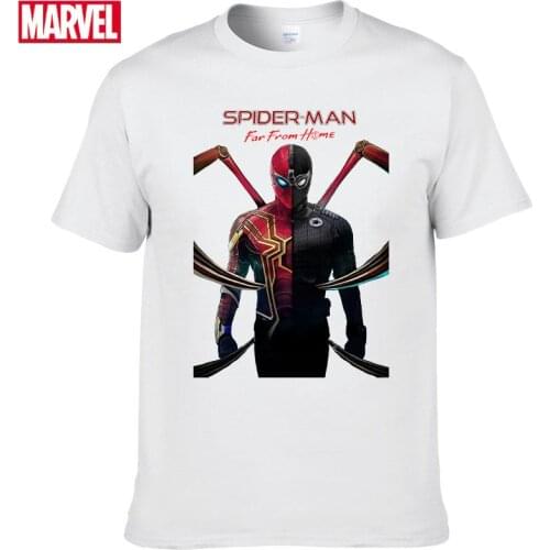 Marvel The Avengers spiderman t shirt Comfortable 100% cotton Fashion clothes for teens Summer T-shirts with short sleeves #75