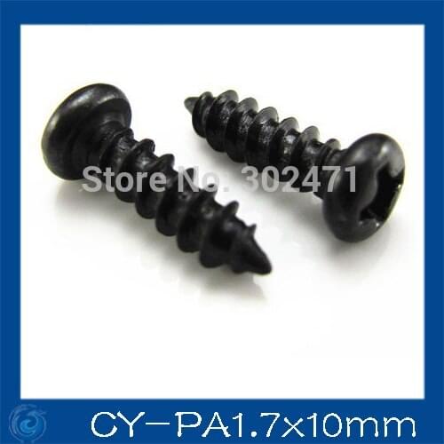 HOT SALE!! 300pcs/ cctv Camera screws, Round head PA1.7 * 10mm