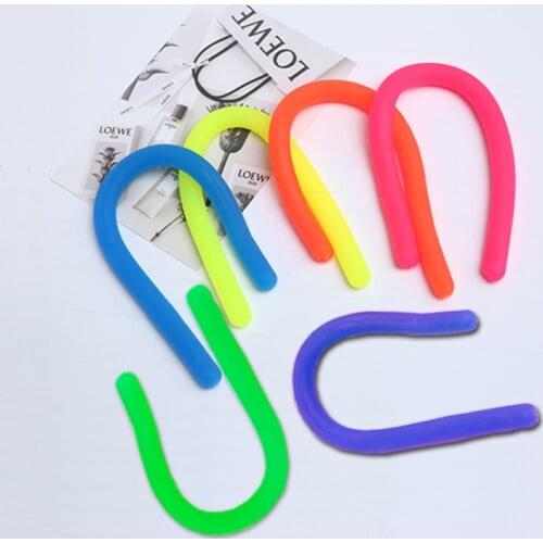 Tpr Flexible Glue Noodle Elastic Force Rope Decompression Rope Vent Drawcord New Peculiar Toys fidget hand spinner