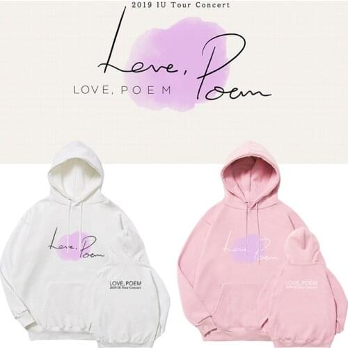 K Pop Kpopo K-pop Clothes IU 11th Anniversary Concert Album Love Poem Hoodie Sweatshirts Women Long Sleeve Streetwear Hoody Tops