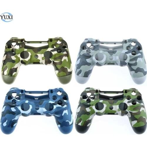 YuXi Camouflage Full Housing Shell Case Front Back Cover For Playstation 4 Dualshock 4 PS4 Pro Slim JDM JDS 040 Controller