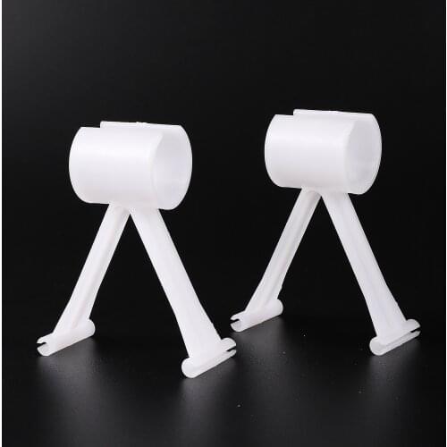 Rabbit Quail Chicken Drinker Water Pipe Fixing Bracket 20/25mm PVC Pipe Bracket Poultry Breeding Water Pipe Bracket 100 Pcs