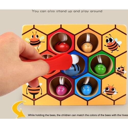 Hot Sale New Hive Board Games Montessori Entertainment Early Childhood Education Jigsaw Building Blocks Wooden Toys