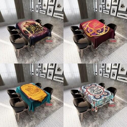 Liviorap Muslim Tablecloth Ramadan Decorations for Home EID Mubarak Decors Tablecloth Muslim Ramadan Festival Dropshipping