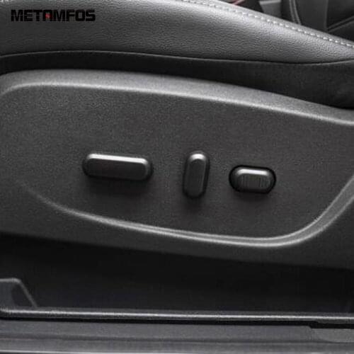 For Ford Kuga Escape 2017 2018 Matte Seat Control Adjust Button Switch Cover Trim Decoration Inner Accessories Car Styling