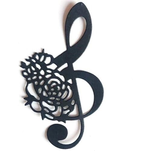 Music Note Flower Metal Cutting Dies Special Background Stencil Decorative Craft For DIY Scrapbooking