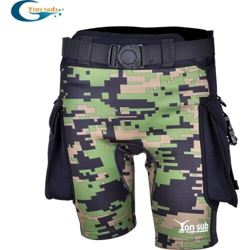 2.5MM Mens diving shorts sun protection pants leg bags bandage pants adjustable elastic diving shorts neoprene diving shorts