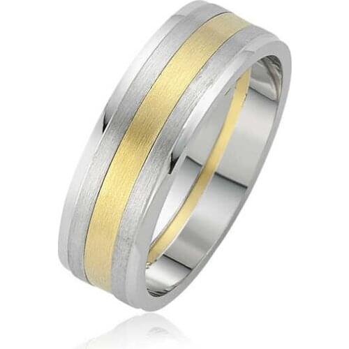 Silver Sterling Double Men 'S Wedding Ring