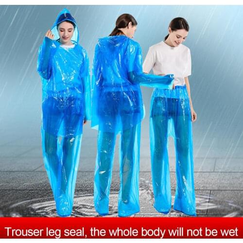 New Sale 5 Sets Disposable Raincoat Set Dustproof Waterproof Raincoat Suit for Men Women Hiking Fishing Anti-fog 2021