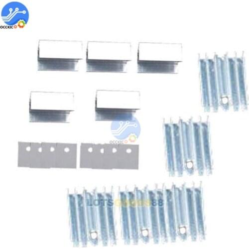 10pcs TO-220 Cooling Radiator Aluminum Sheet Heatsink Transistor Heat Sink Cooler Radiator Cooling For PC Computer Components