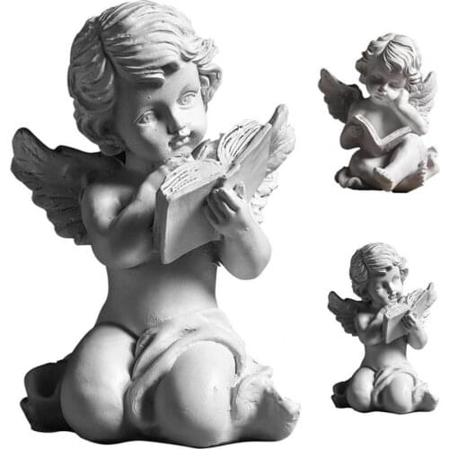 Statue Model Multi-use Handmade Resin Garden Excellent Workmanship Angel Statue Display for Yard Figurines Miniatures