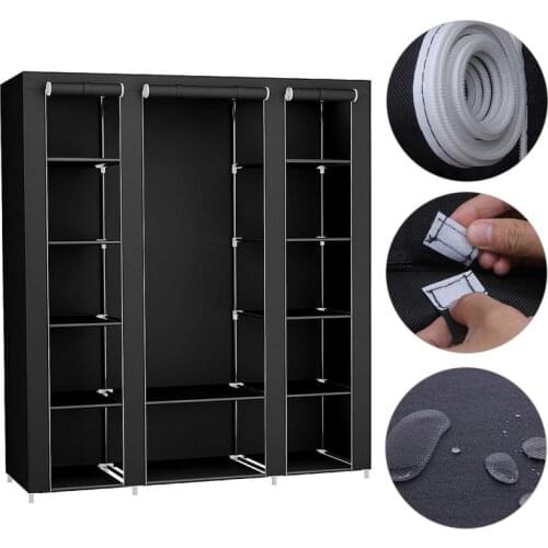 Simple Non-woven Cabinet Storage Wardrobe Dustproof Reinforced Combination Wardrobe Bedroom Storage Bag Household Tools