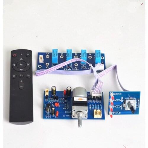 Remote Control Volume Infrared 50K Motor Potentiometer Encoder Volume Control Four-way Selection + Mute HIFI Amplifier Board