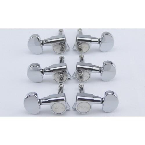 Clearance Sale. 1 Set 3R-3L Guitar Machine Heads Tuners Chrome ( #0788 ) Made In Taiwan