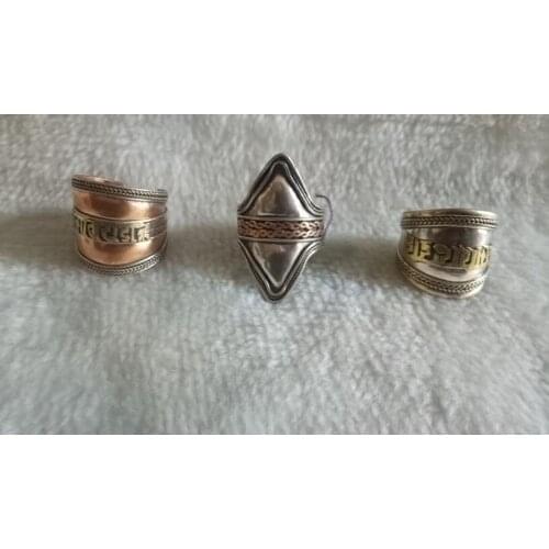 Rare Hmong handmade six words genuine ring free delivery