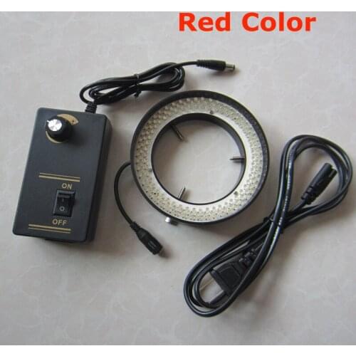 156pcs Adjustable LED Red Light Lamps Ring Lamp 8W for Medical Stereo Biological Microscope 96-260V