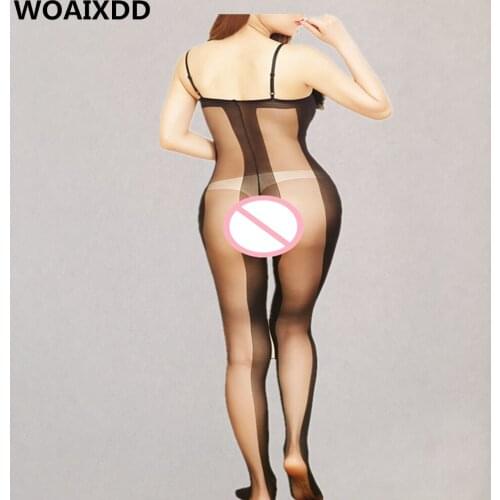 Sexy lingerie hot women Baby Dolls Exotic Apparel lingerie hose black open crotch Porn teddy full body stockings sexy underwear
