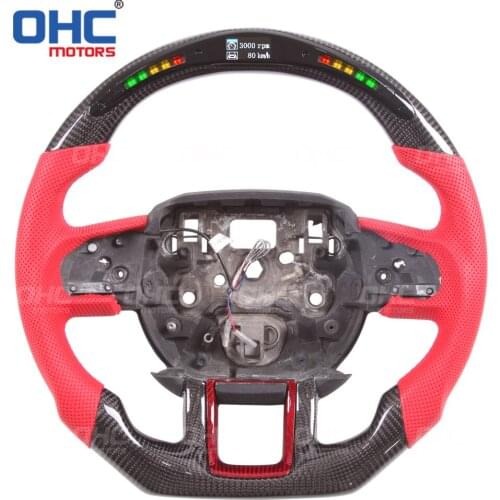 Carbon Fiber LED Steering Wheel Compatible for Range Rover Discovery SVR Sport Evoque Defender