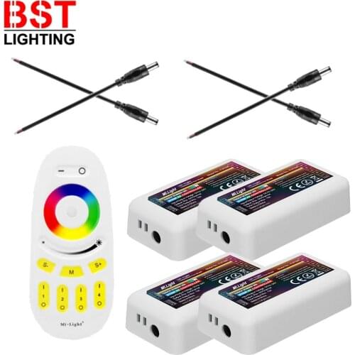 Milight RGBW LED Controller 4-Zone FUT096 RGBW Remote MiBoxer 2.4G WIFI WL-BOX1 For 2835 5050 RGBW LED Strip Light DC12-24V