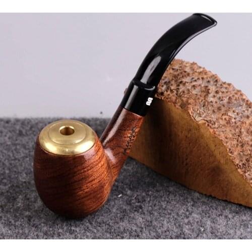Muxiang rosewood pipe wooden pipe a multi-purpose multi-function copper pot solid wood pipe