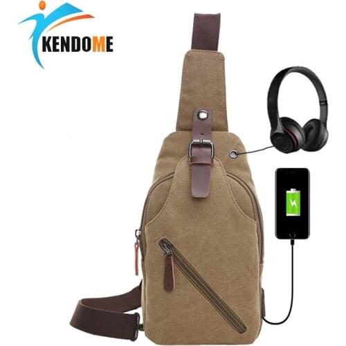 Outdoor Tactical Hunting Bag Sport USB Chest Bag Charging interface Shoulder Bag Small Leisure Travel Multifunctional Bag