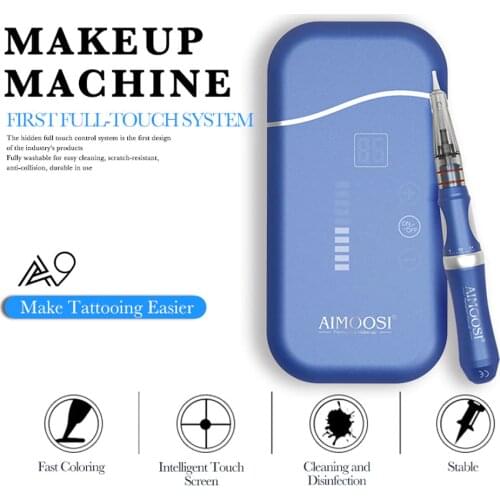 Ultra-silence Professional Rotary Tattoo Machine Pen For Permanent Makeup Eyebrows Lips Microblading DIY Kit With Tattoo Needle