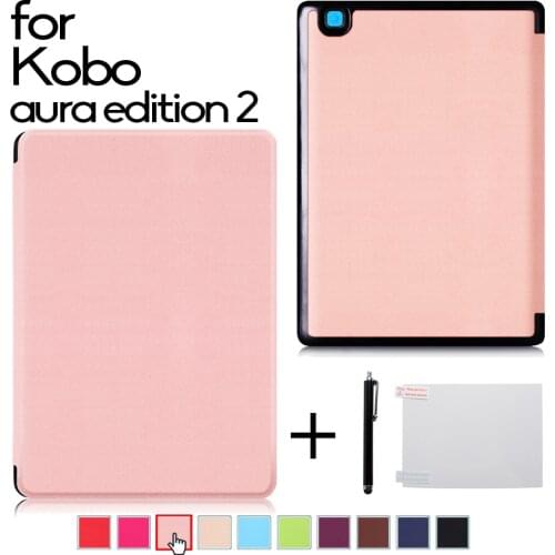 Ultra Slim Case for Kobo Aura Edition 2 6'' 2016, Magnetic Cover for Kobo Aura Edition 2 N236 Ereader Funda Capa Auto Sleep