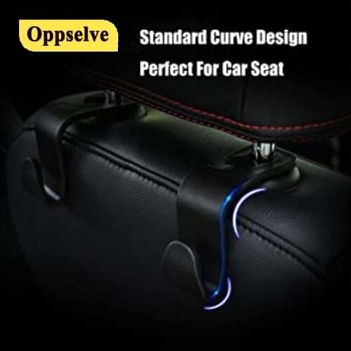 2Pcs Universal Car Seat Hook Back Hook Car Accessories Interior Hangers Storage Hanger Holder for Car Bag Purse Cloth Decoration