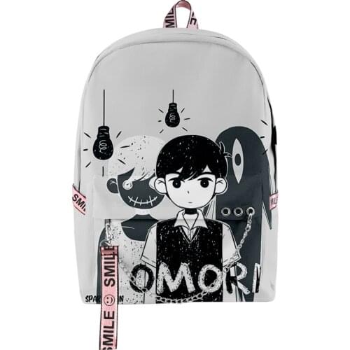 2021 3D Omori Men Women Backpack Fabric Oxford High Capacity Fashion Girls Child School bag Travel Backpack